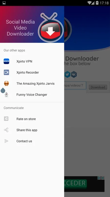 Social Media Video Downloader for Android - Download the APK from AppHuts