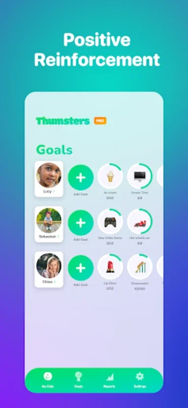 Thumsters - Android Parenting App for Positive Habits