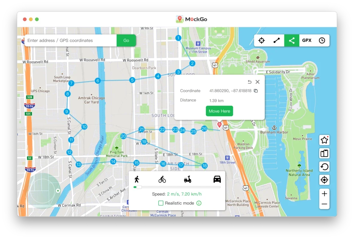 MockGo for Mac - Transform iOS GPS Locations