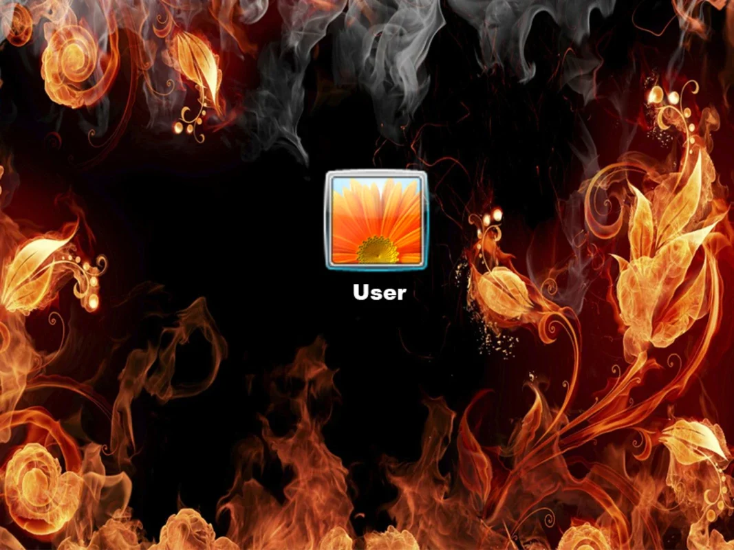 Red Fire Logon Screen for Windows - Stunning Visuals for Startup