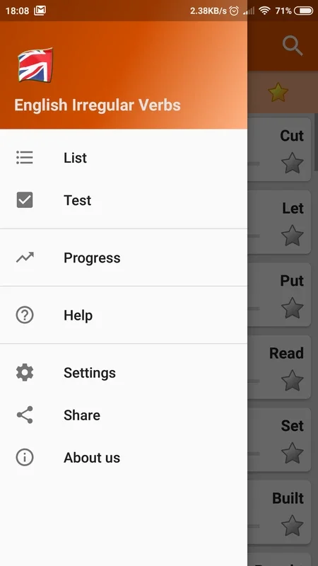 English Irregular Verbs for Android - Master Irregular Verbs