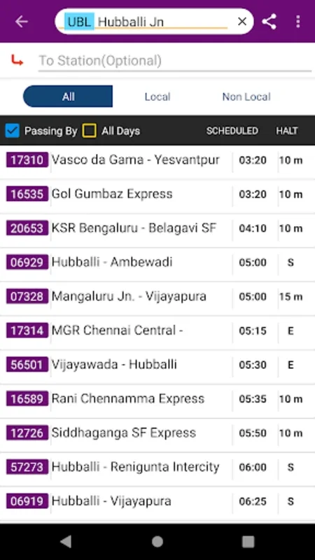 RailTime for Android: Real-Time Train Tracking