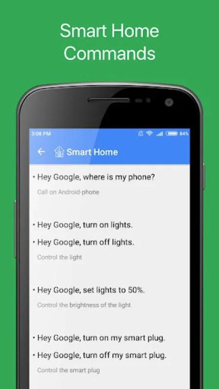 Commands for Google Assistant on Android - No Download Needed