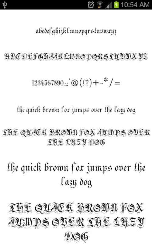 Gothic Fonts for Android: Standout Messaging