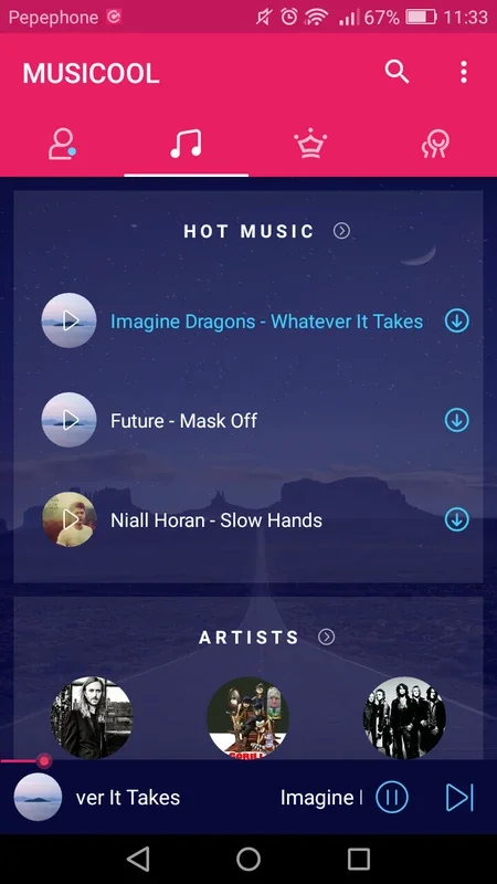 MusiCool for Android - Great Music Experience