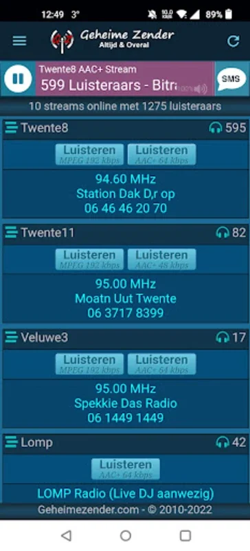 GeheimeZender / PiratenStreams for Android: Unrivaled Streaming