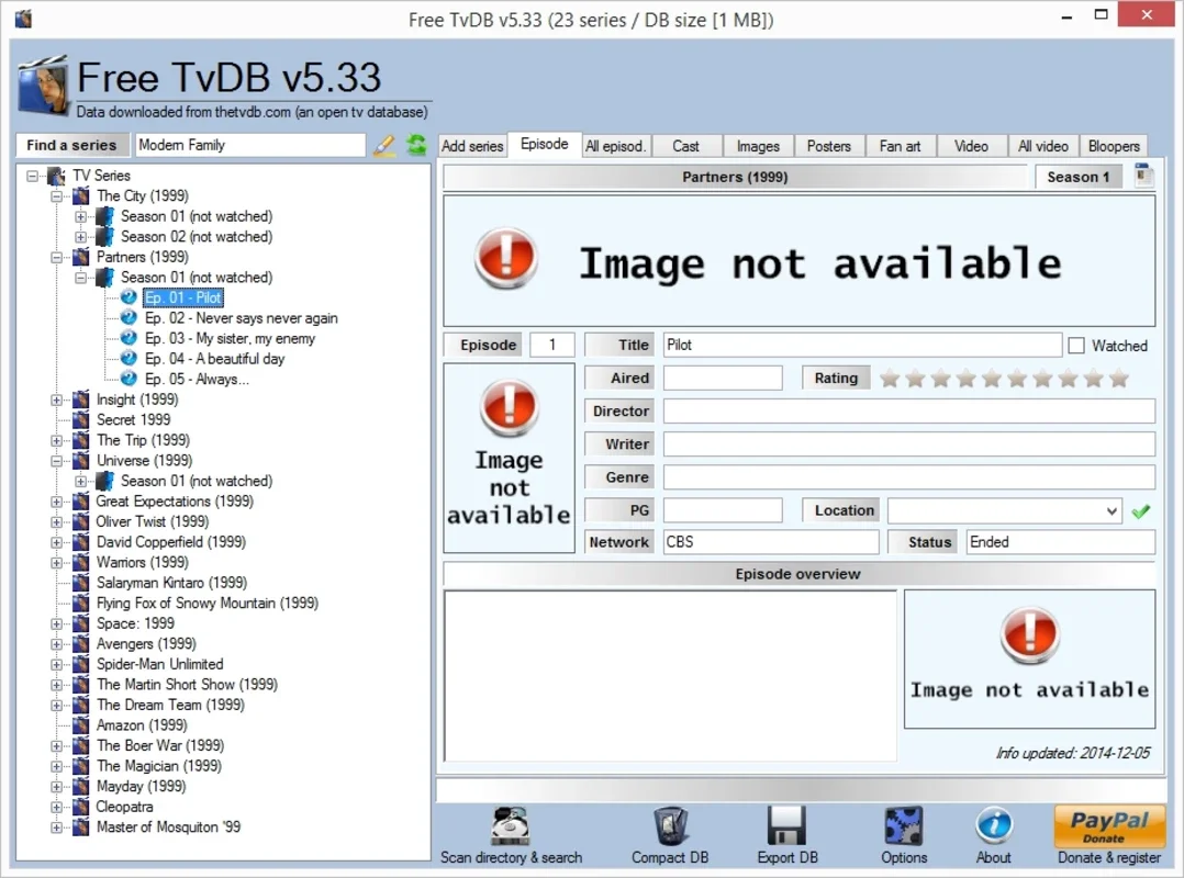 Free TvDB for Windows - Organize Your Multimedia