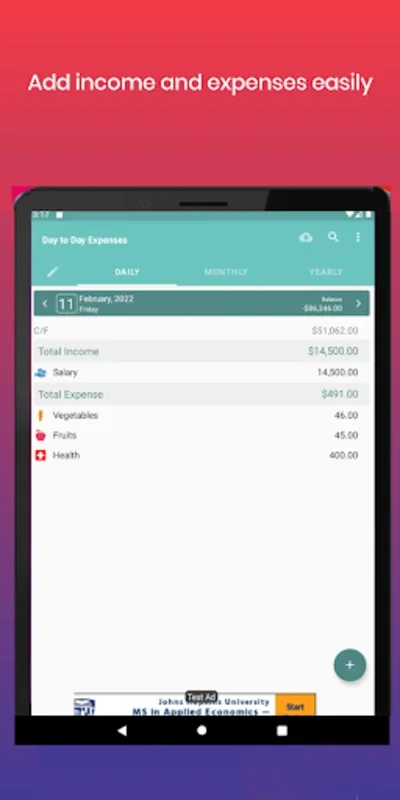 Day To Day Expenses for Android - Manage Finances Seamlessly