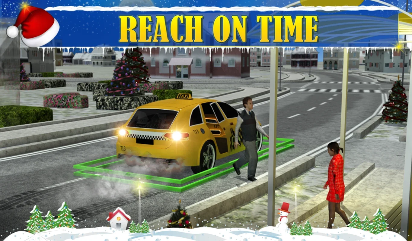 Christmas Taxi Duty 3D for Android - Thrilling Taxi Rides