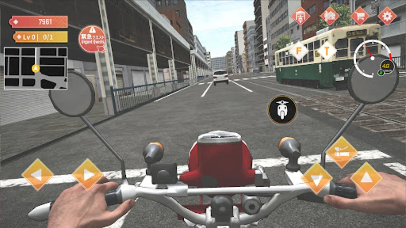 Japan Postman Moto Simulator for Android - Navigate Nagasaki on a Motorcycle