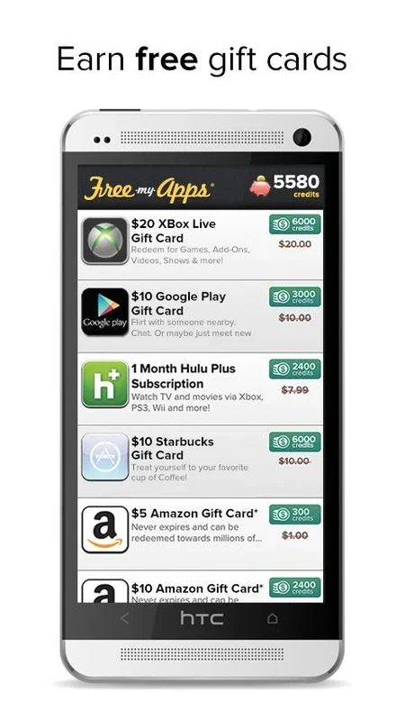 FreeMyApps for Android - Earn Gift Vouchers