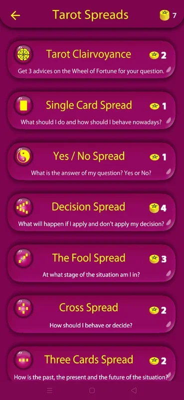 Mysterious Tarot for Android - A Tarot Reading and Encyclopedia