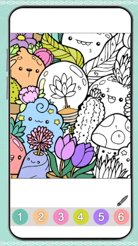 Kawaii Color by Number Book for Android: Fun Coloring App