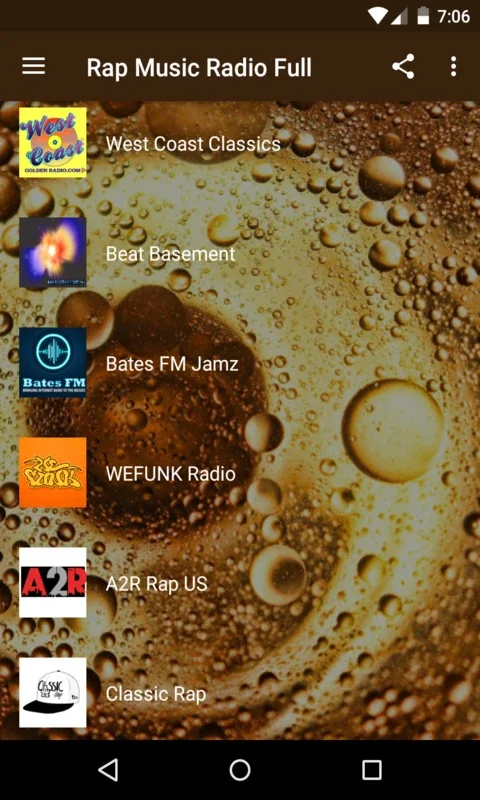 Rap Music Radio Full for Android: Diverse Rap Collection