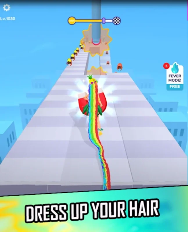 Hair Rush Challenge 3D for Android: Fun Hair Styling Game