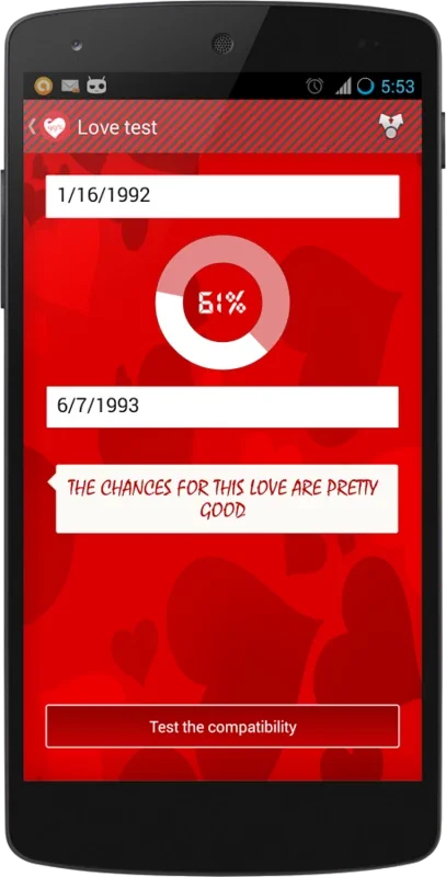 Love Test for Android - Enhance Your Relationship