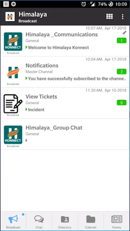 HimalayaKonnect for Android: Streamlining Professional Communication