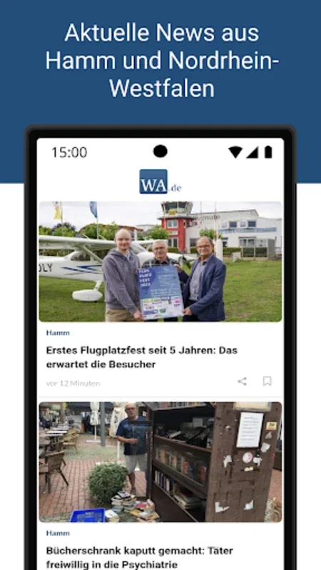 WA.de for Android: Hyper-Local News Hub