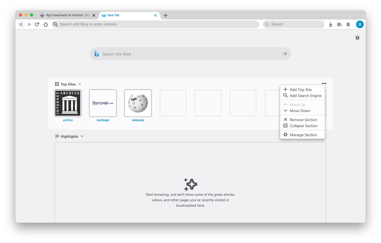 Waterfox for Mac - Enhanced Privacy and Performance