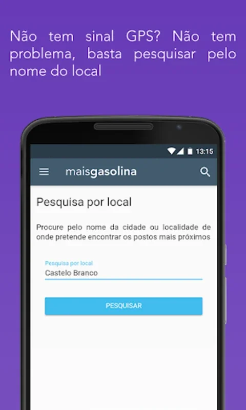 Mais Gasolina for Android - Find Affordable Fuel