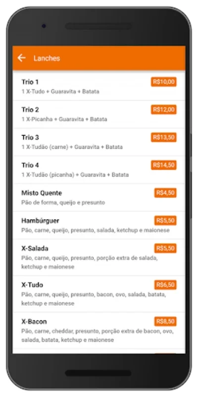 Gerônimos Lanches for Android - Seamless Food Ordering