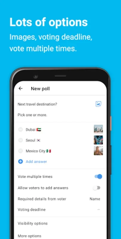 Pollie: Create Polls for Android - A Versatile Poll - Making Solution