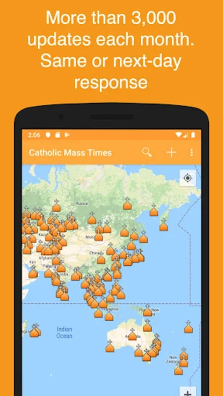 Catholic Mass Times for Android - Locate Churches and Mass Times