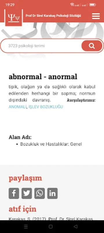 Psikoloji Sözlüğü for Android - Enhance Your Psychology Vocabulary