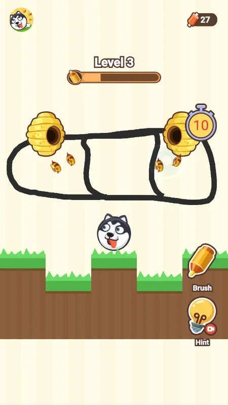 Crazy Dog for Android - Protect the Dog from Bees