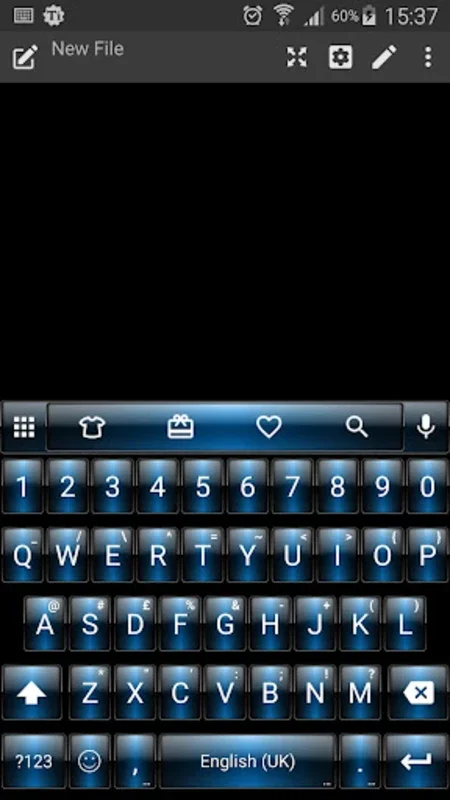 Emoji Keyboard Dusk Blue Theme for Android: Enhance Your Typing