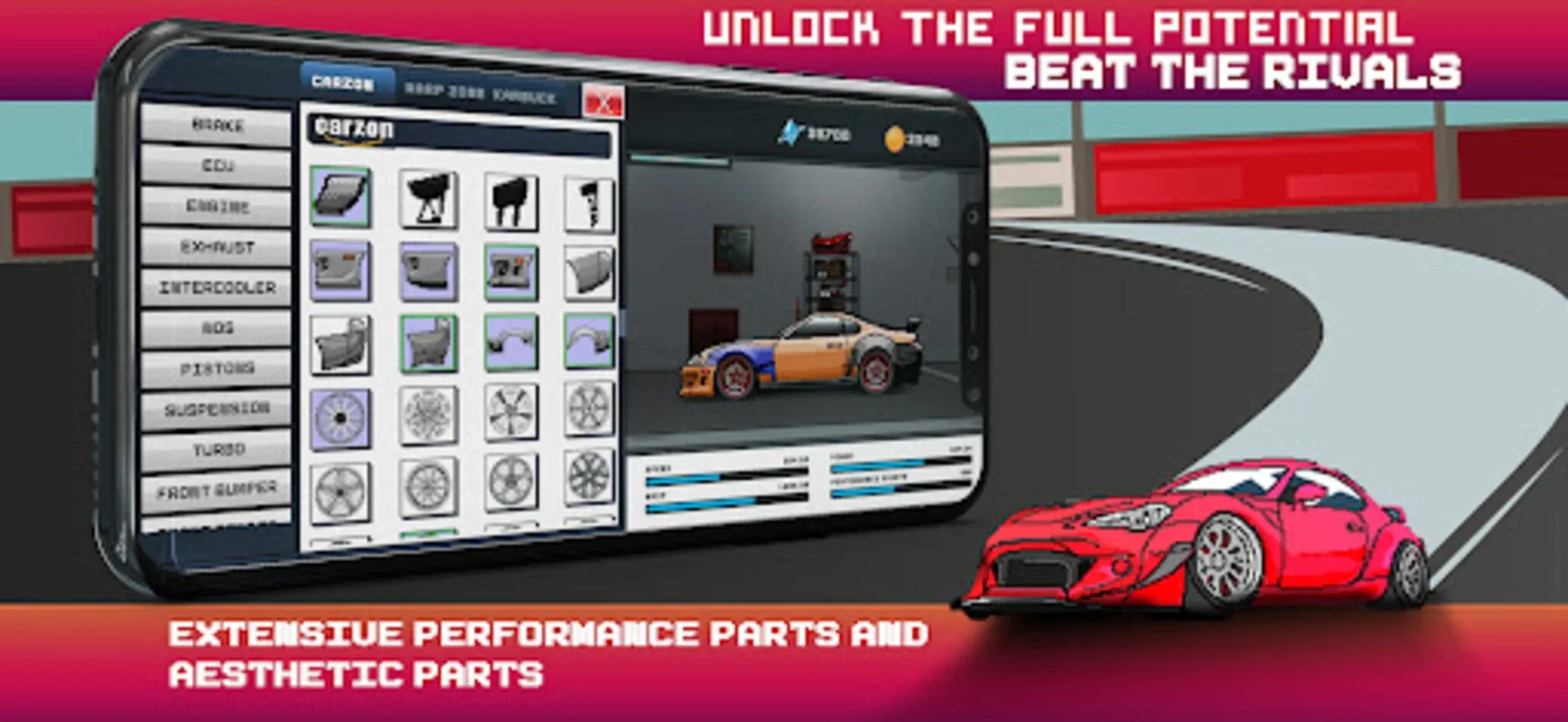 Pixel X Racer for Android - Immerse in Retro Drag Racing