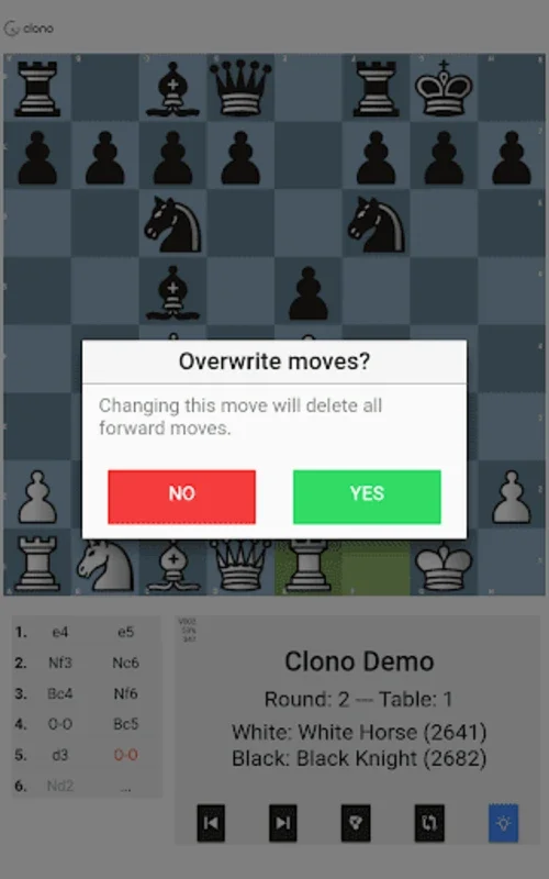 Clono Scoresheet - FIDE versio for Android: Stream Chess Live