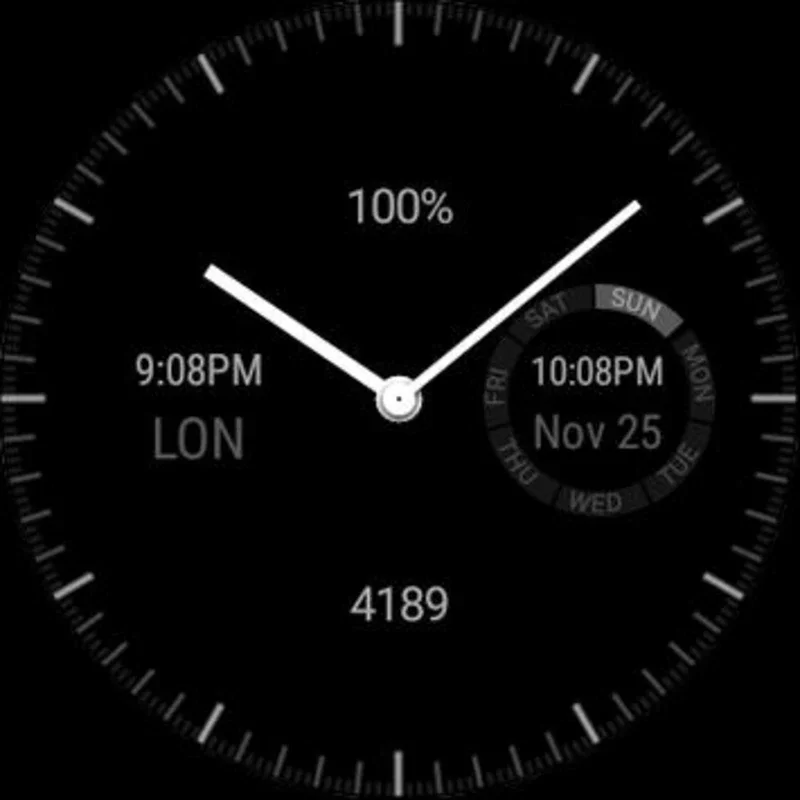 Wear Chronograph Setup for Android - Customizable Analog Watchface