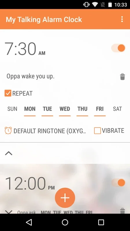 My Talking Alarm Clock for Android - Wake Up with Custom Alarms