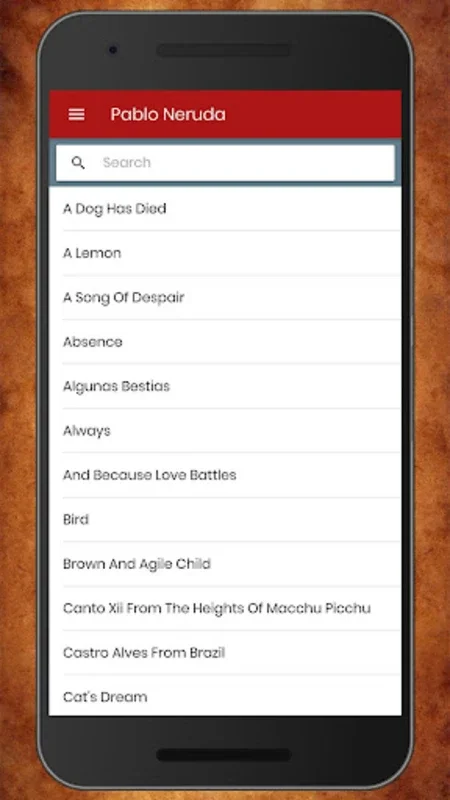 Pablo Neruda Poems for Android - Immerse in Love Poems