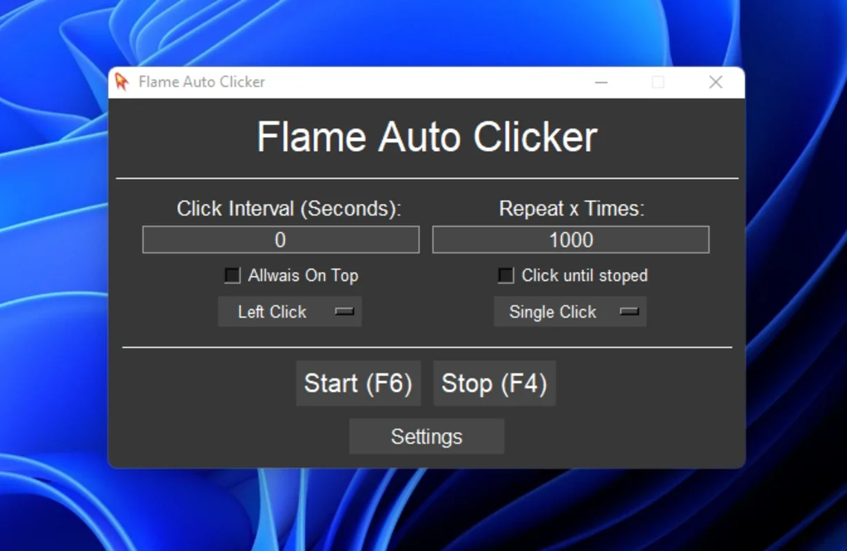 Flame Auto Clicker for Windows - Streamline Your Tasks