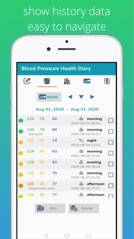 Blood Pressure Health Diary for Android: Monitor Your Health