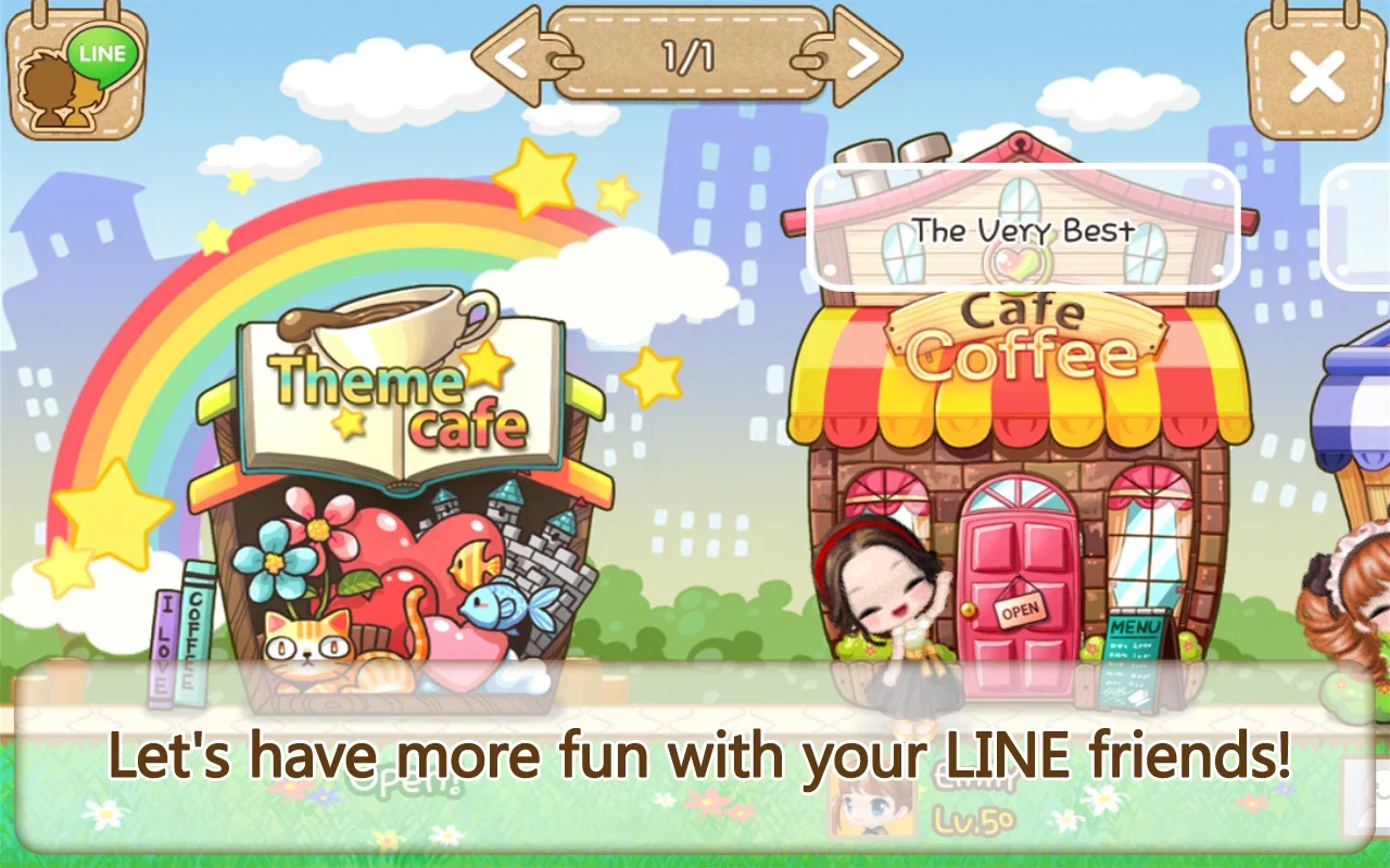 LINE I Love Coffee for Android - Build Your Café Dream