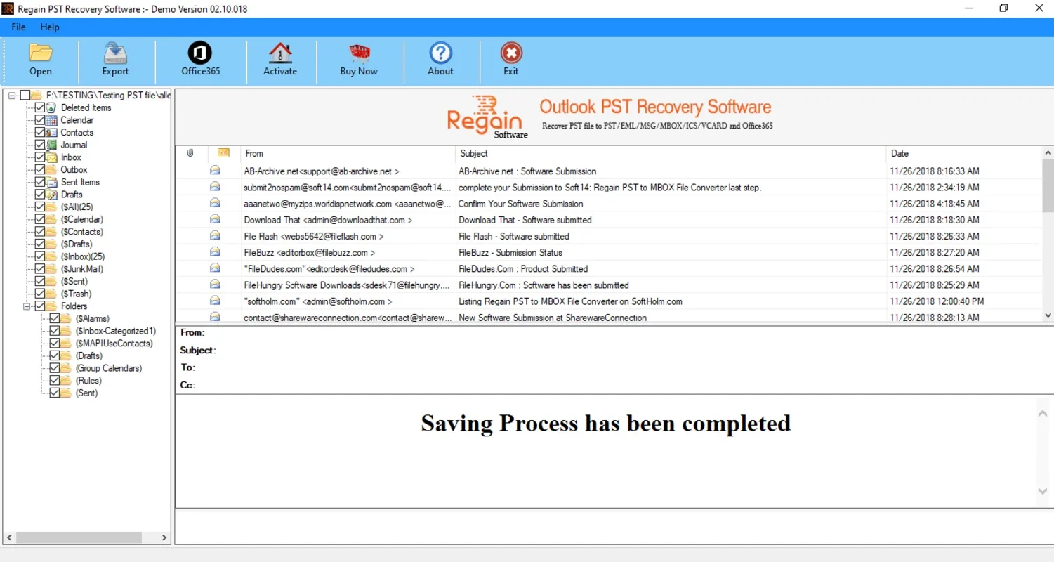 Regain Outlook PST Recovery for Windows: Recover & Repair PST Files