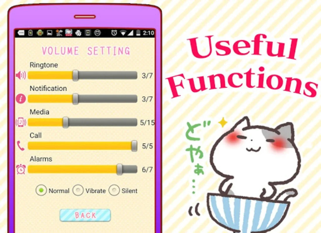 BowlCat for Android - Monitor Battery with Fun Cat Widgets