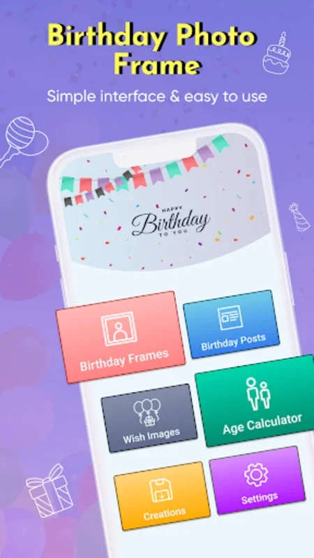 Happy Birthday Photo Frame for Android - Download the APK from AppHuts