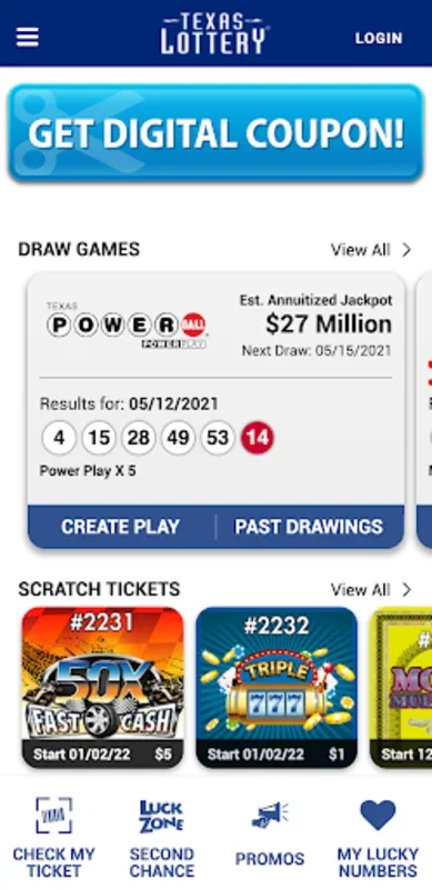 Texas Lottery Official App for Android - Download the APK from AppHuts