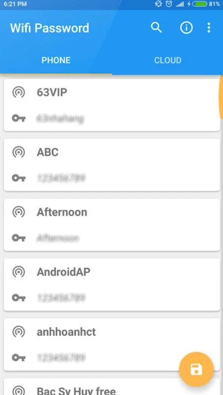 Wifi Password Recovery (The Tree Team) for Android - Recover Lost Passwords