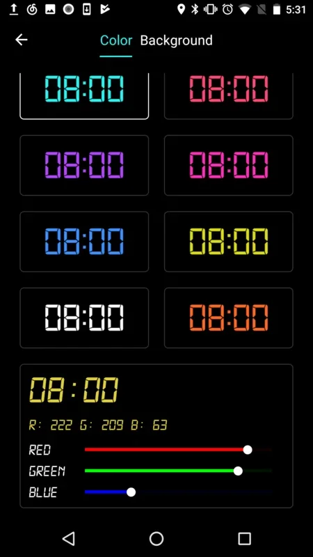 Visual Clock - Simple Digital Clock for Android