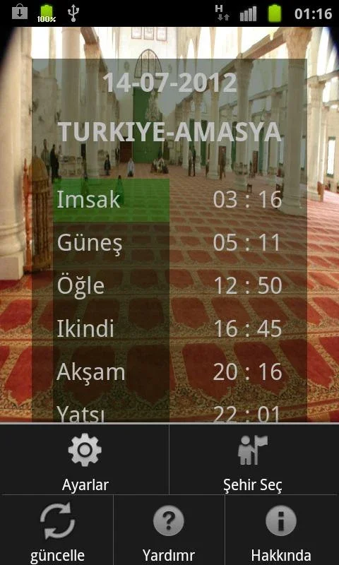 Namaz Vakitleri for Android - Accurate Prayer Times