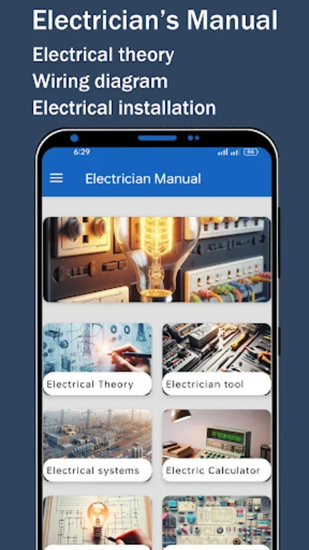 Electricians' Manual: Handbook for Android - No Downloading Required