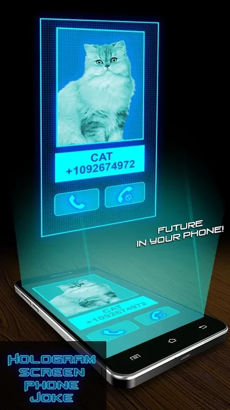 Hologram Screen Phone Joke for Android - Fun Simulator