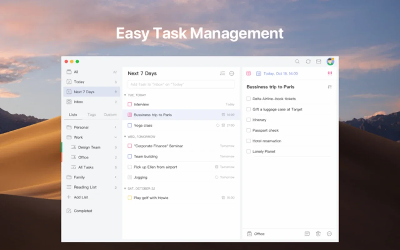 TickTick for Mac - Simplify Task Organization