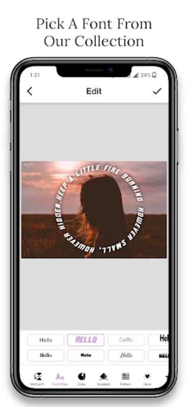 Curve Text On Photo for Android - Enhance Photos with Curved Text