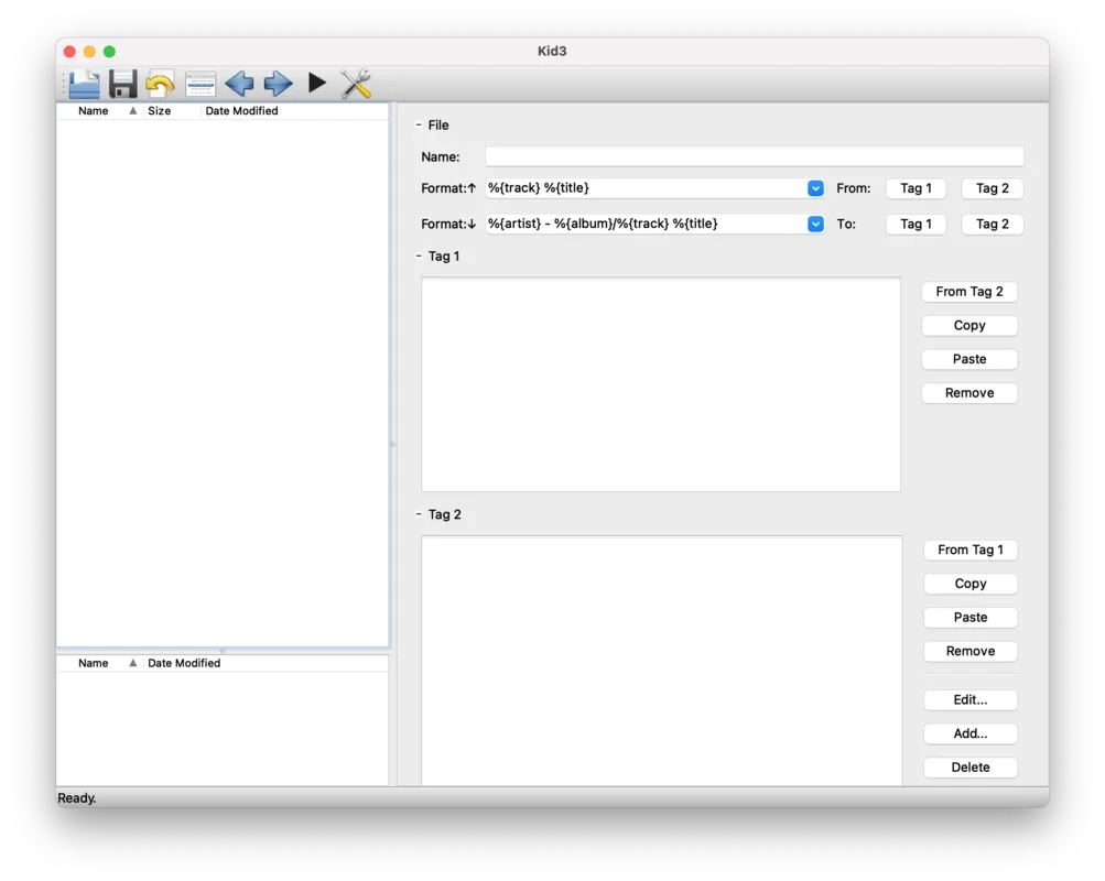 Kid3 Tag Editor for Mac - Powerful Tag Editing Tool